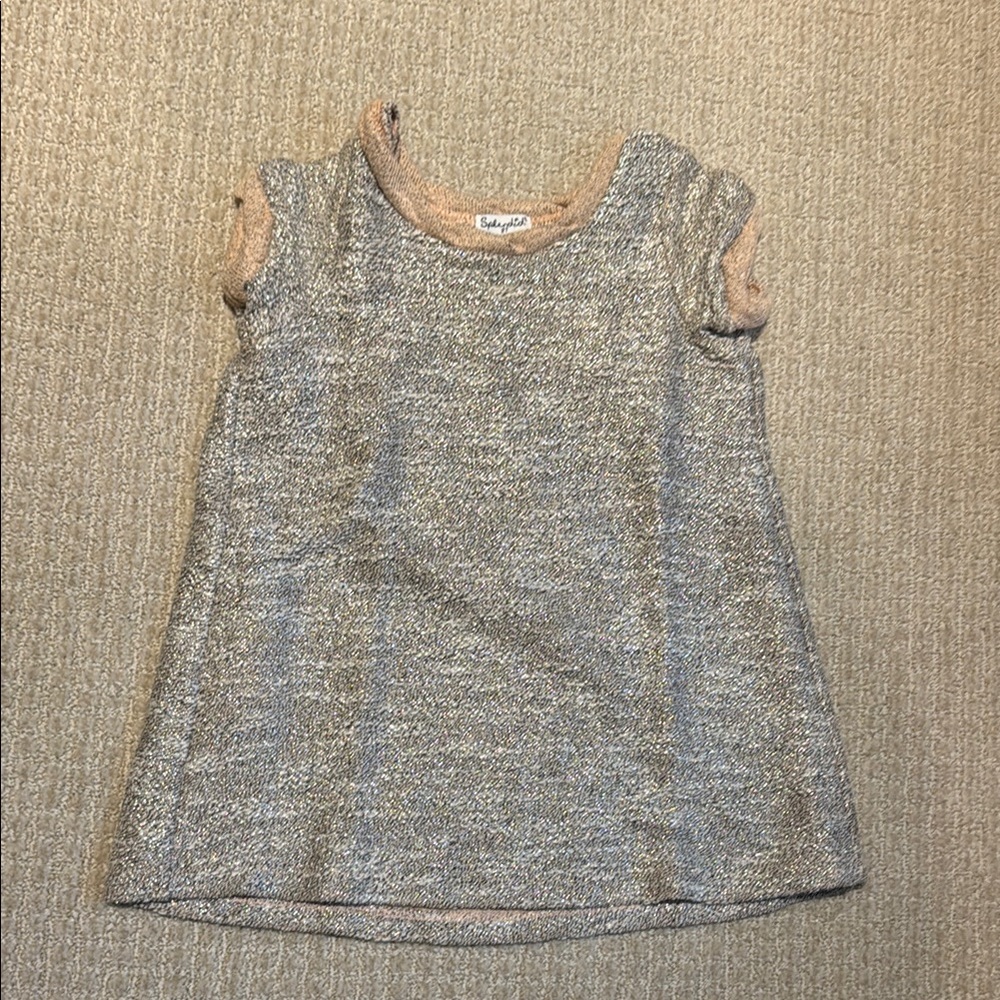 Splendid Gray and Tan Formal Dress A-line Knit